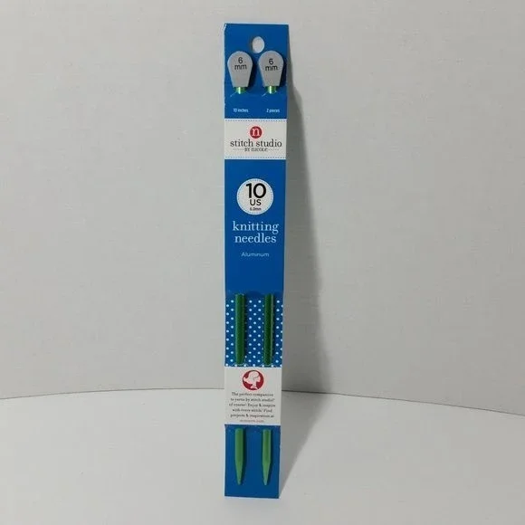 Aluminum Knitting Needles Single Point US 10 10