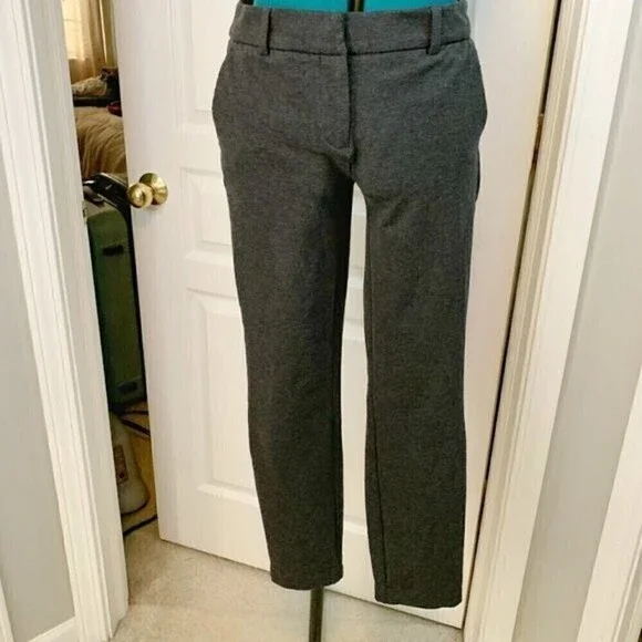 Lila Rose Flat Front Straight Fit Career Casual Relaxed Comfy Trouser Pants