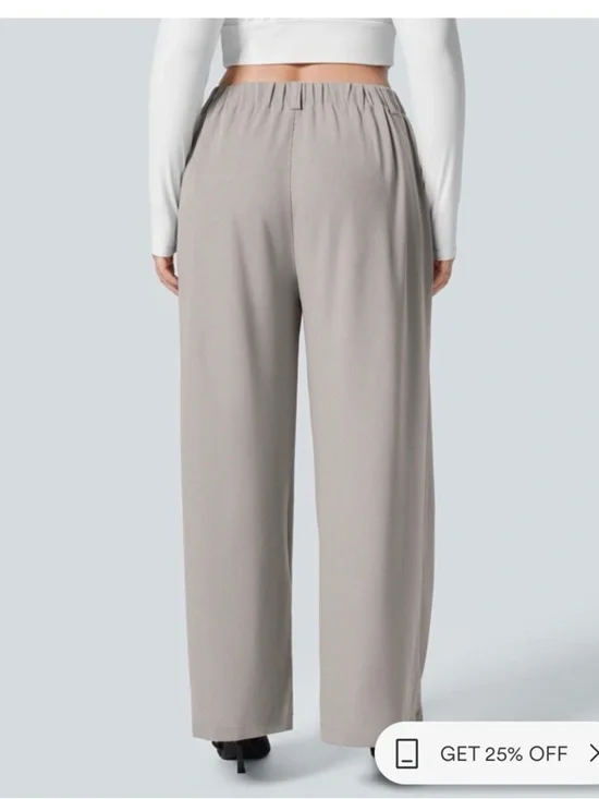 Halara Viral Work Pant Plus Size - High Waisted Pocket Wide Leg Stretch NWT 2X