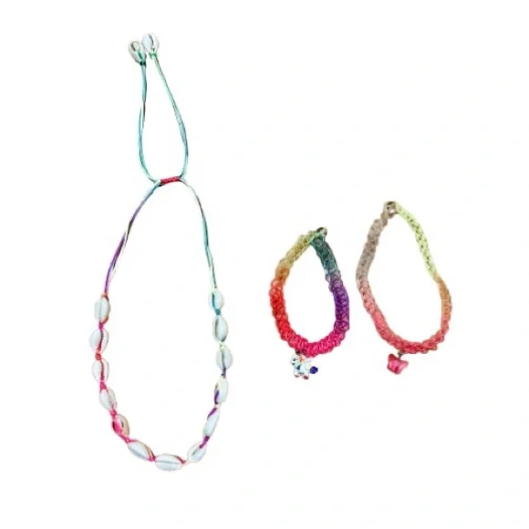 Children’s Place 3-Piece Girls Neon Rainbow Necklace Bundle