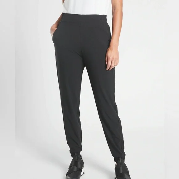 Athleta Brooklyn Lined Jogger Black Women's Size 26 Athletic Athleisure Casual