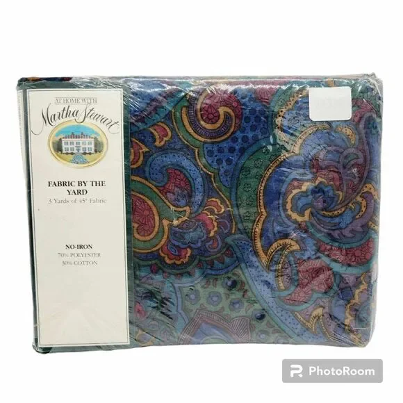 At Home With Martha Stewart Fabric by the Yard Balmoral 30898 Paisley 3 Yards