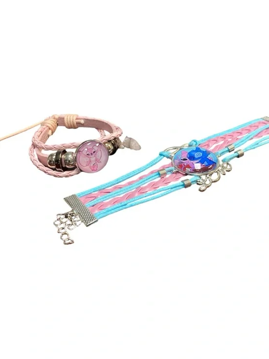 NWOT Stitch Bracelet Set Plus Gem