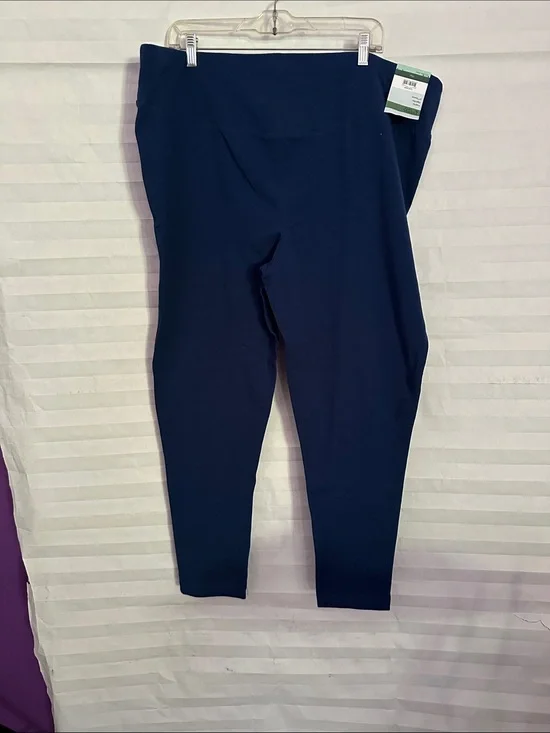 Terra & Sky Blue High Rise Leggings Size 3X