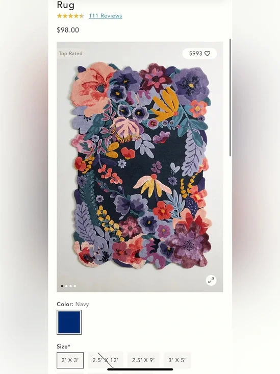 Anthro wool bath mat