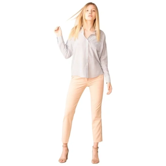 Tibi Anson Skinny Crop Pants, Size 10, Blush, EUC