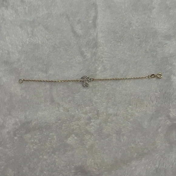 Elegant Gold Bracelet with Silver Accents for a child NWOT