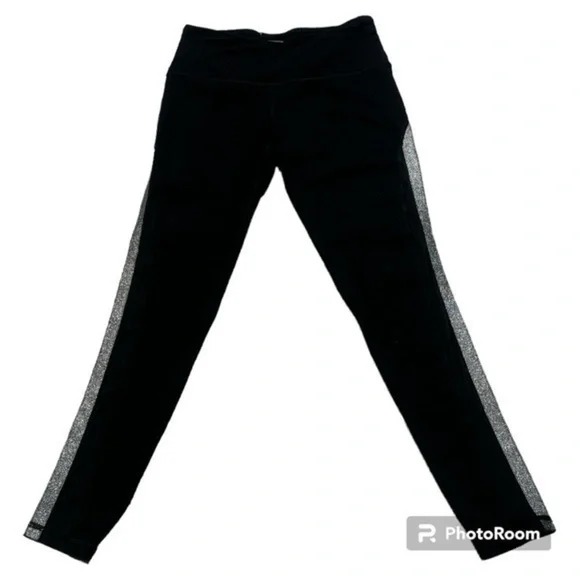 Victoria's Secret Mesh Glitter Ankle Workout Leggings
