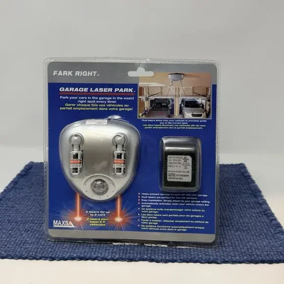 Maxsa Innovations 37312 Park Right Garage Laser Park Dual Lasers New