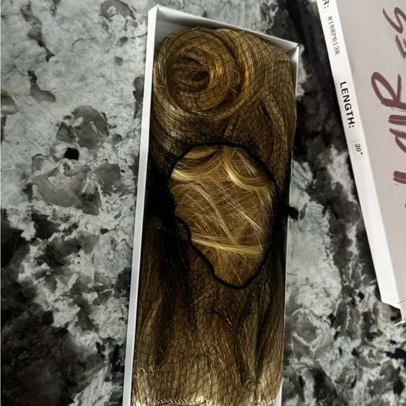 Blonde Hair Halo/Clip In Extension NIB