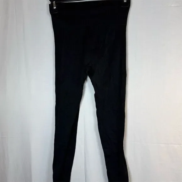 Womens Leggings Size S Black Seamless High Waist Scrunch Butt Tummy