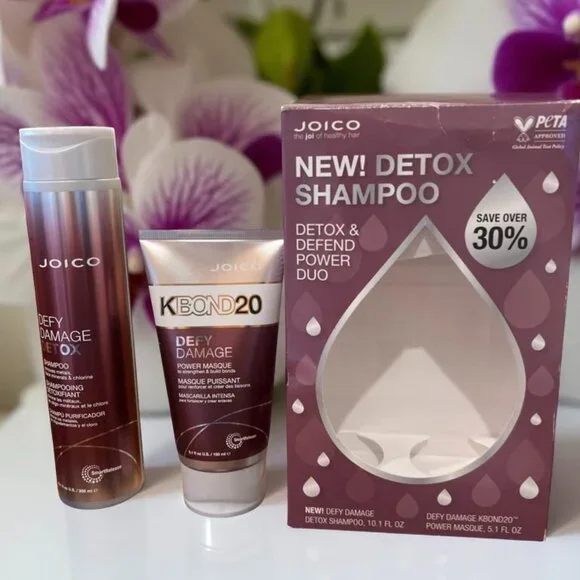 Joico Defy Damage Detox Shampoo 10.1 oz& KBond20 Power Masque 5.1 oz