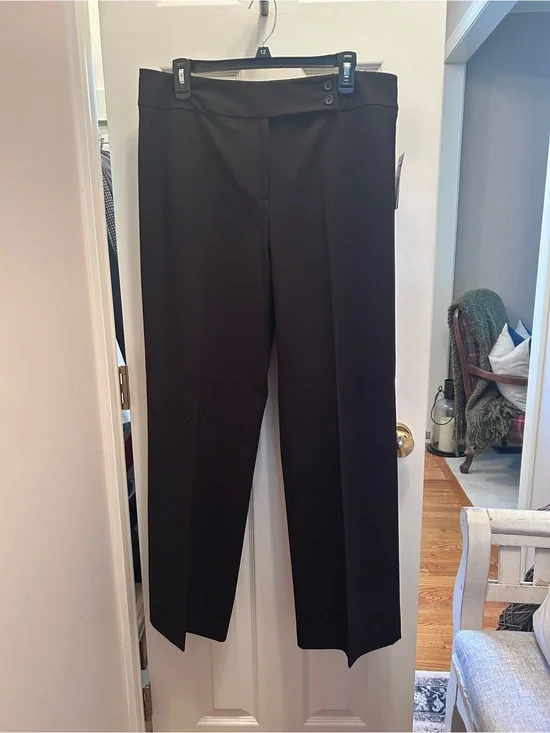 NWT Peck & Peck Collection Black Trousers. Size 14.