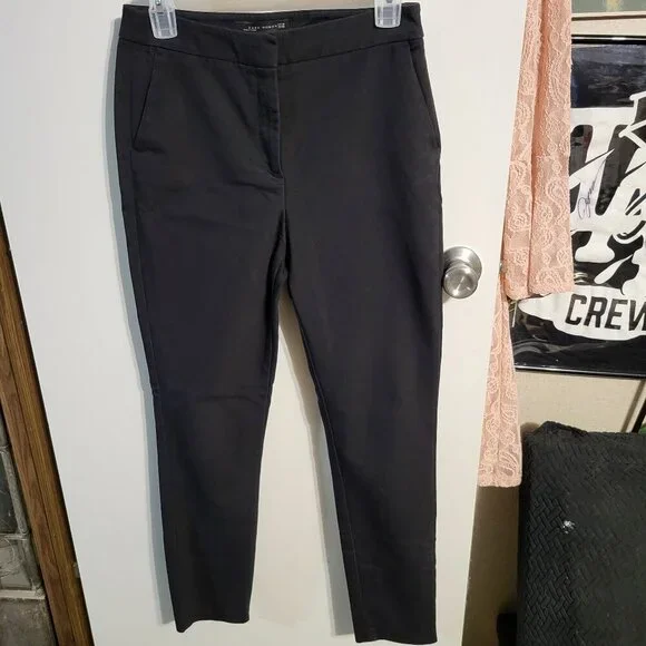 ZARA WOMANS CLASSIC BLACK TROUSERS DRESS PANTS SZ 6