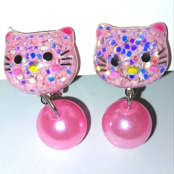 Beautiful fashion clip-on kids earrings