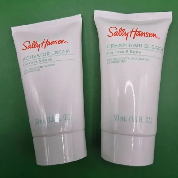 Sally Hansen Cream Hair Bleach + Activator Cream 50 mL Each Sealed