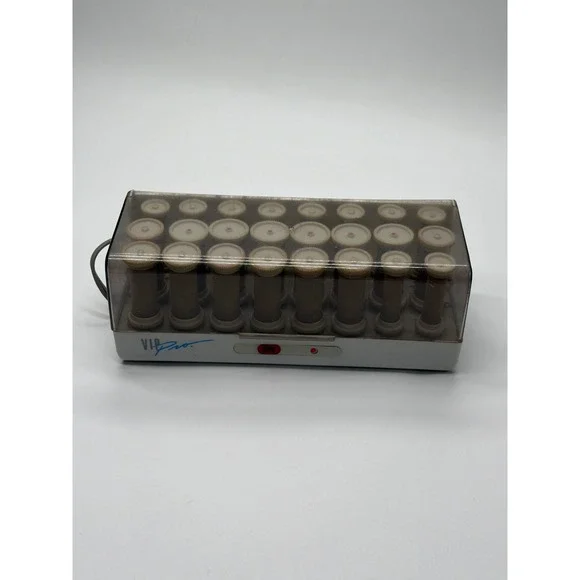 Windmere VIP Pro Electric Hair Setter 24 Flocked Rollers SS-242R Vintage Gray