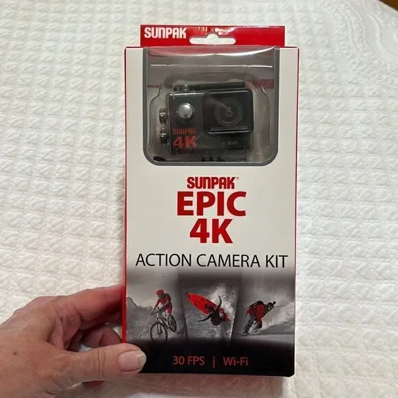 Sunpak Epic 4K HD Wi-Fi Waterproof Action Camera - NIB