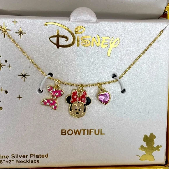 Bowtiful! Disney Minnie Mouse Necklace NIB