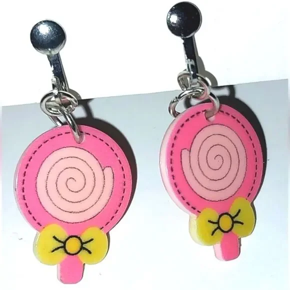 Super cute kid's fashion clip-on earrings