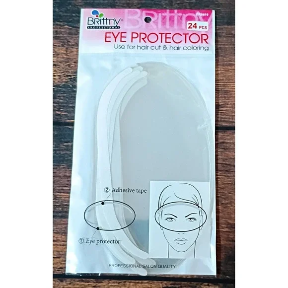 Brittny Professional Eye‎ Protector 24 Pcs Hair Cut Color Shield BR8416 Clear