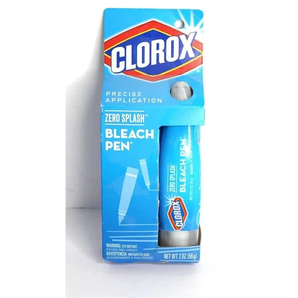 Clorox Bleach Pen Gel Whites Dual Tipped‎ 2 oz Zero Splash NIB Discontinued