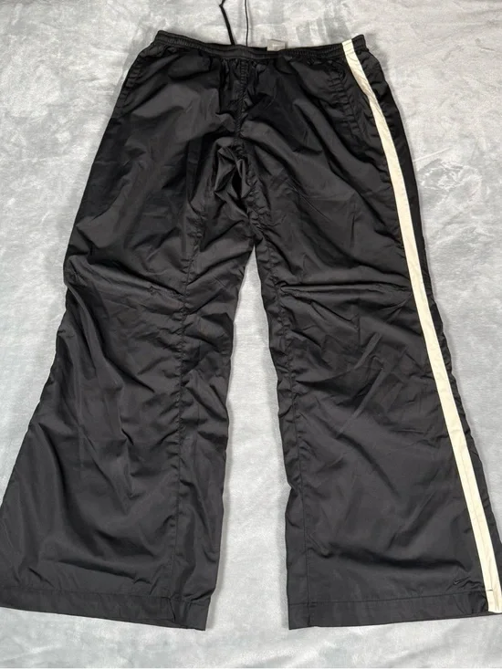 Vintage Nike Track Pants Womens L (33x29) Baggy Oversized Fit Mid Rise Lined Y2K