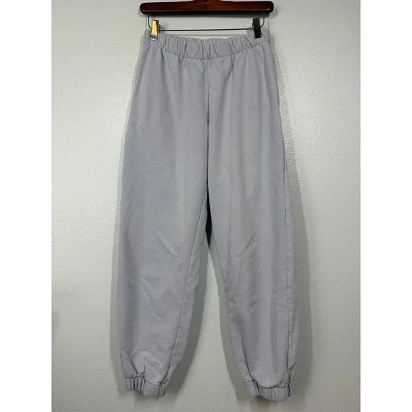 Brandy Melville Jogger Sweatpants Elastic Waist Drawstring Cuffed‎ Women READ