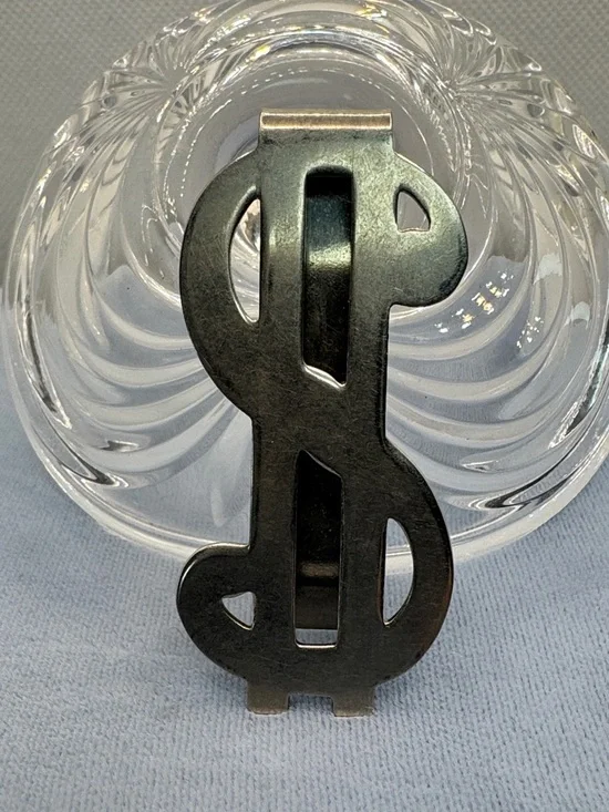 Vintage Eagle Metals Inconel Dollar Sign Money Clip
