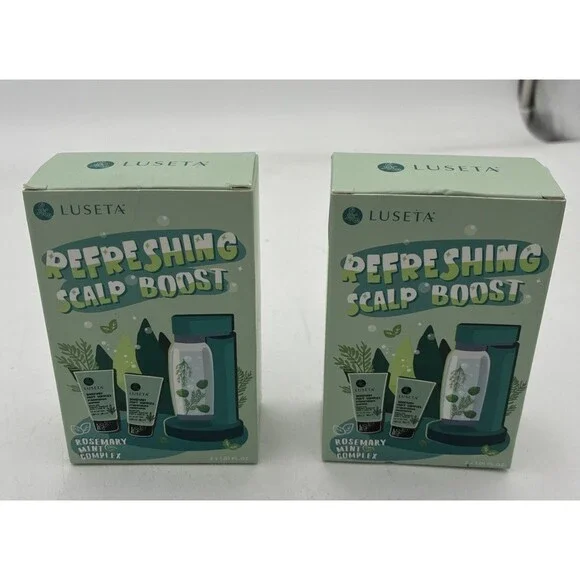 Luseta Mint  Refreshing Scalp Boost  Shampoo & Conditioner  1.01 oz . (2) Boxes