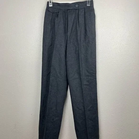 Miss Pendleton Gray Wool Slack Pants Size 10 EUC