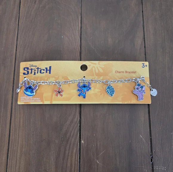 Disney Lilo And Stitch Charm Bracelet New