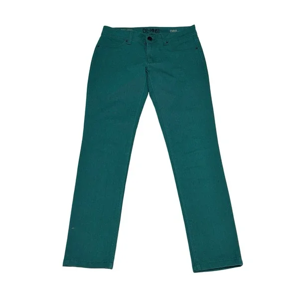 DL1961 Women's‎ Emma Leggings 4 Way Stretch 360 Comfort Turquoise 30 x 28