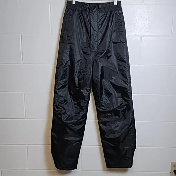Sandy River Snowmobile Snow Pants Black Quilted Lining Pockets Zip Fly Med