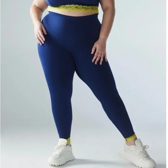 Savage X Fenty Hotline Lace-trimmed High-Waist Leggings