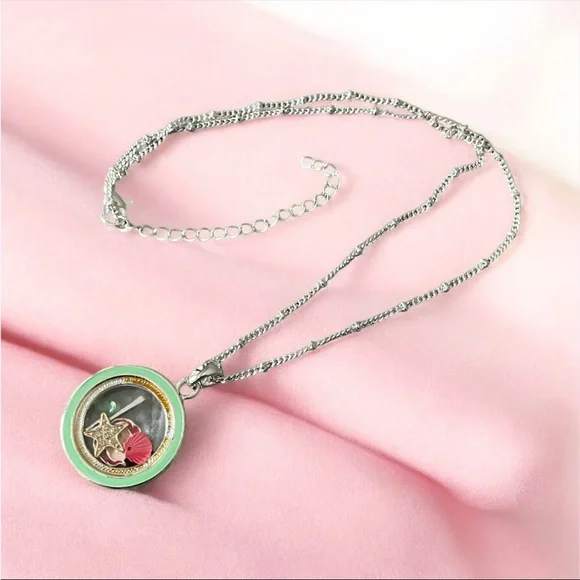 Disney Vintage Ariel Floating Charms Necklace