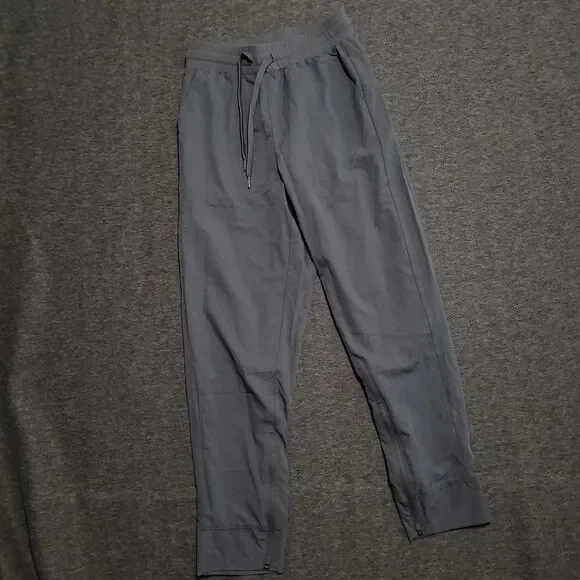 Varsity Spirit Small track pants Zippered Ankles Elastic Waist Gray Cheer dance