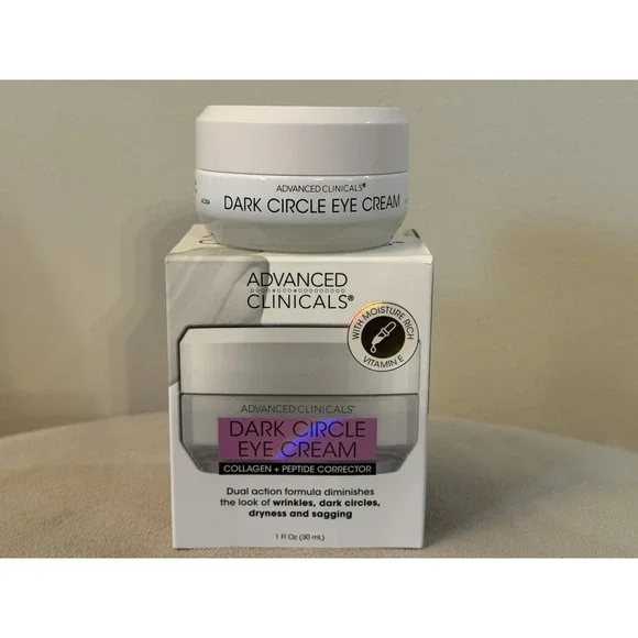 Advanced Clinicals Eye Cream Collagen Peptides Anti-Aging Dark Circles 1‎ fl oz