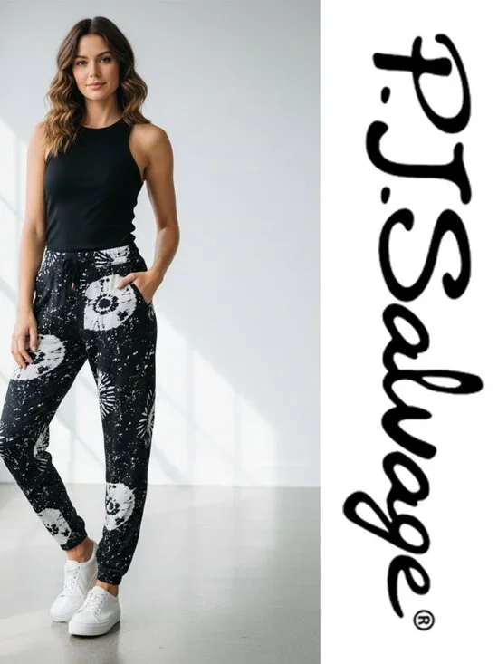 PJ Salvage Stormy Monday Banded Pants NWT Tie Dye Small