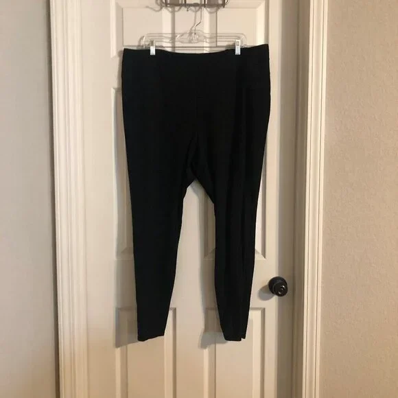Lane Bryant black straight leg tapered ankle office‎ attire leggings size 20