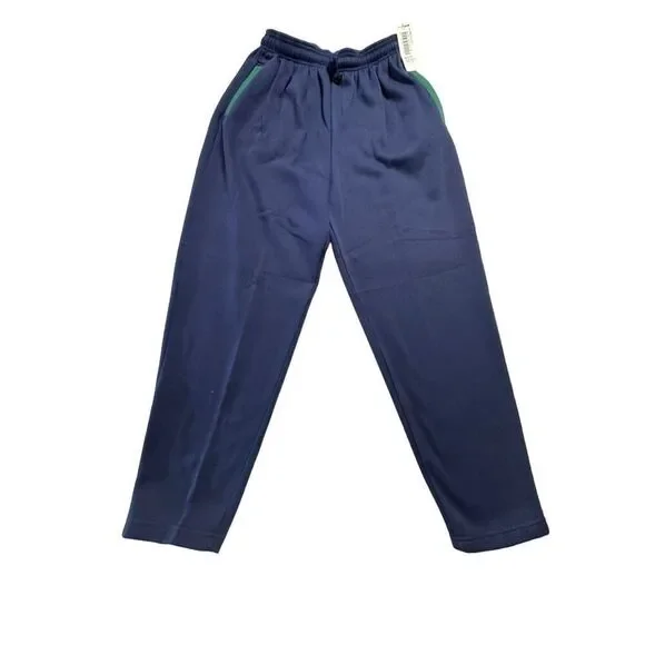 American Sportif Vintage 90’s Women's Blue High-Rise Pull-On Sweat Pants With Po