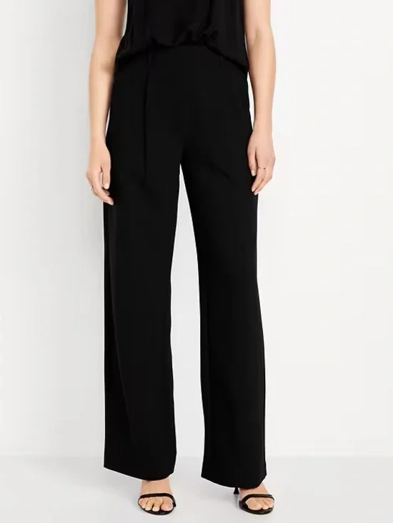 Old Navy Black Wide-Leg Dress Pants for Women