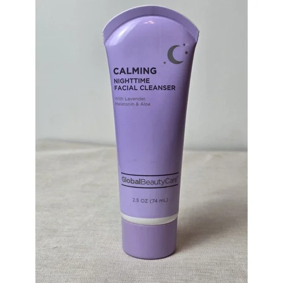 Global Beauty Care Calming Nighttime FACIAL CLEANSER Lavender 2.5 oz/74mL New