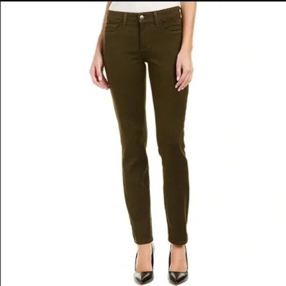 NYDJ Alina Legging Brown Stretch Pants Size 14P