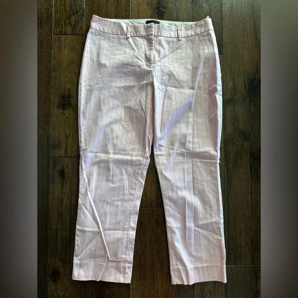 The Limited Women’s Cassidy Pink Striped Crop Pants- size 6