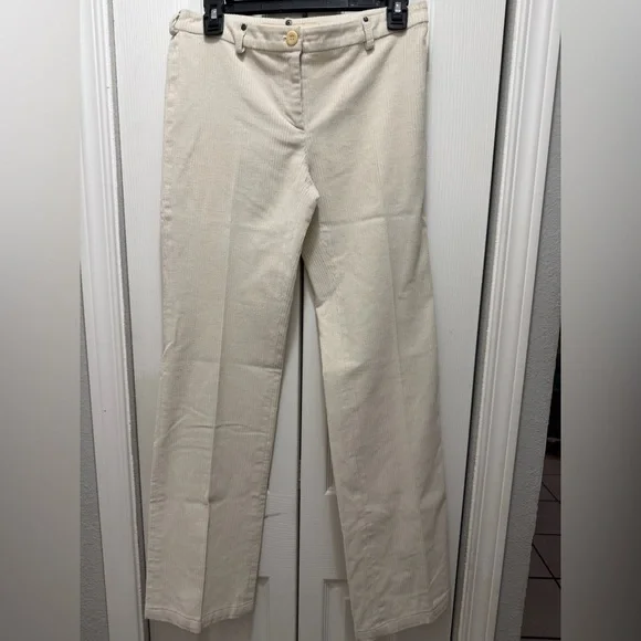 Versus Versace Beige‎ Straight Leg Women's Pants