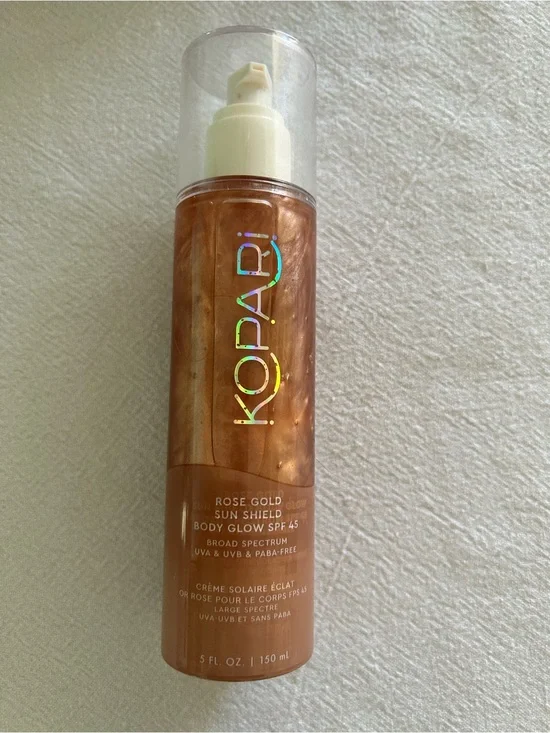 Kopari Rose Gold Shimmer Body Glow SPF 45 Bottle