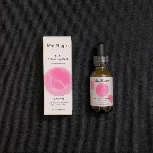 MAD HIPPIE AHA Exfoliating Peel w/ Ceramides & Peptides, Glycolic & Lact…