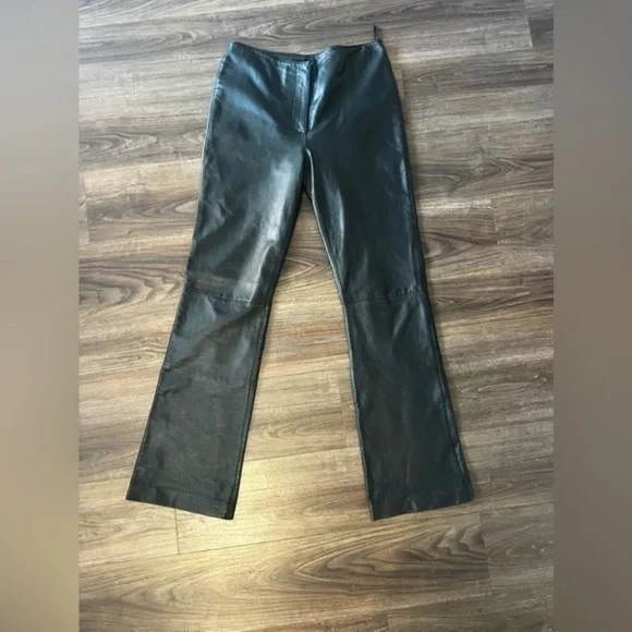Mair Flair Leather Flare Pants
