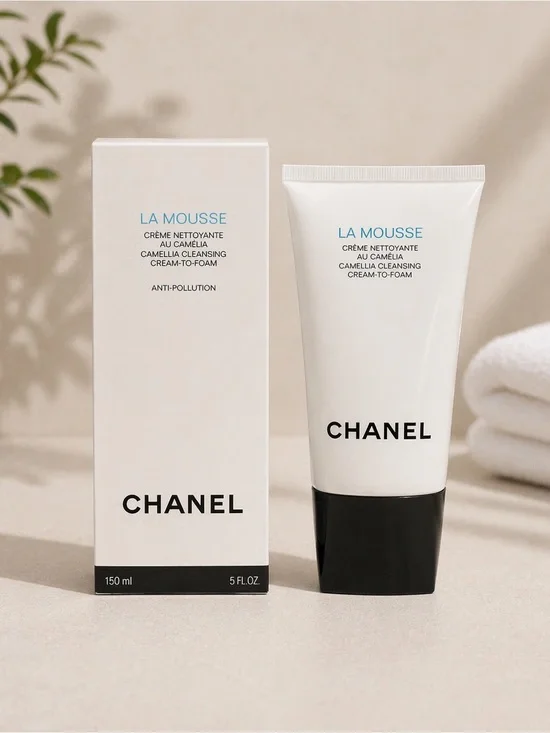 $70 New Chanel LA MOUSSE Camellia Cleansing Cream-to-Foam